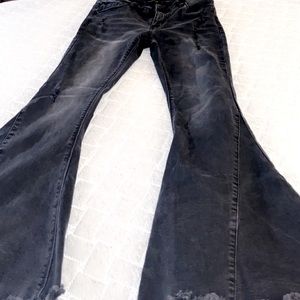 Black L&B bell bottoms